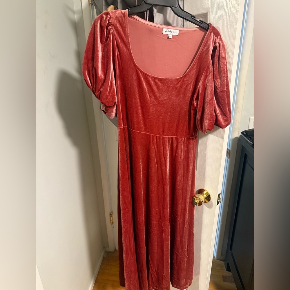 Polagram velvet dress